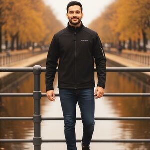 Audi Sport Men's Black & Grey Softshell Jacket